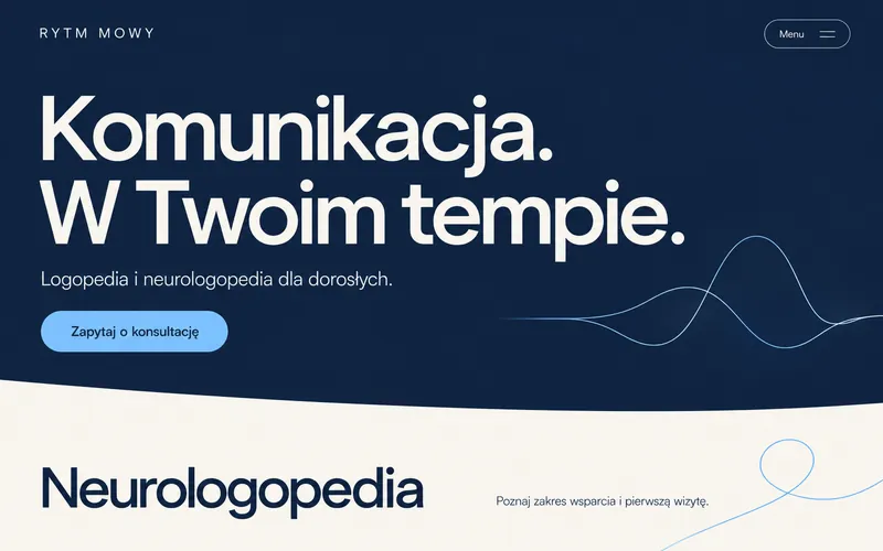 Przykładowy projekt strony logopedy — neurologopedia